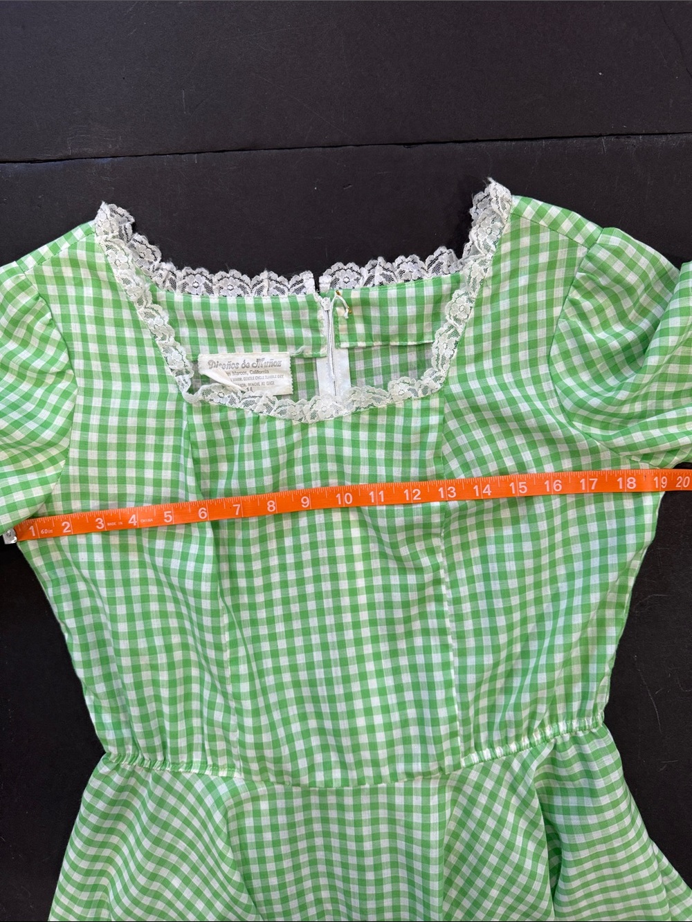 Vintage Gingham Western Baby Doll Dress - Picture 7 of 15